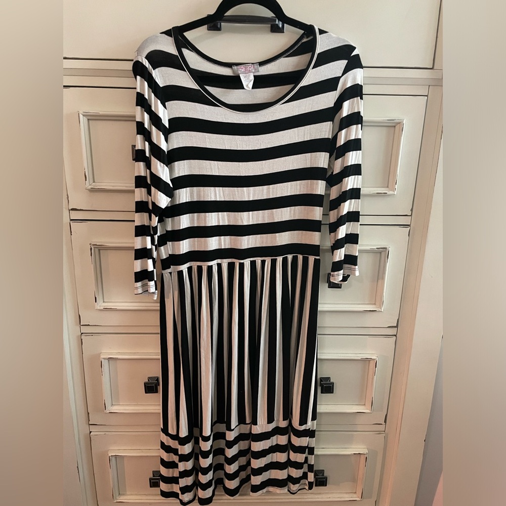 Pretty young thing striped dress size XL